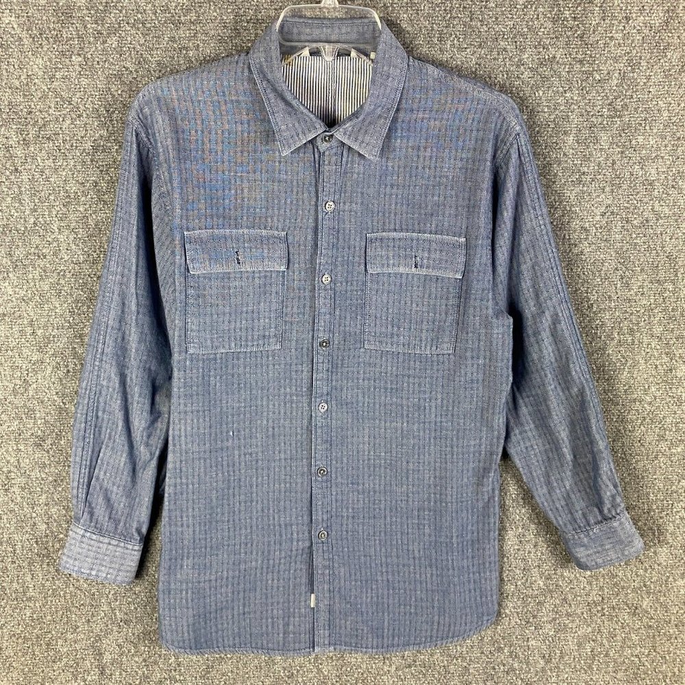 7 Diamonds Shirt Men's Medium Button Up Long Sleeve Adults 100% Cotton M